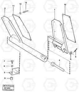 68095 Dual brake pedals L70 L70 S/N 7401- / 60501- USA, Volvo Construction Equipment