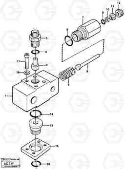 45255 Valves L70 L70 S/N 7401- / 60501- USA, Volvo Construction Equipment