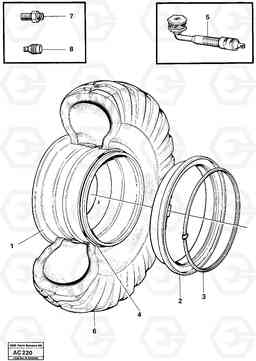 23812 Wheel L70 L70 S/N 7401- / 60501- USA, Volvo Construction Equipment