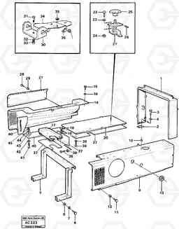 21387 Engine hood L70 L70 S/N 7401- / 60501- USA, Volvo Construction Equipment