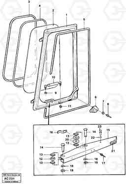 6266 Windows L70 L70 S/N 7401- / 60501- USA, Volvo Construction Equipment