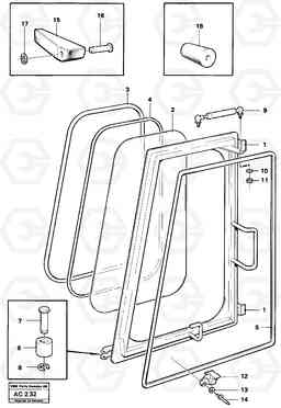 54563 Windows L70 L70 S/N 7401- / 60501- USA, Volvo Construction Equipment