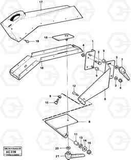 17792 Foldable arm rest lever steering L70 L70 S/N 7401- / 60501- USA, Volvo Construction Equipment