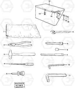 24669 Tools L70 L70 S/N 7401- / 60501- USA, Volvo Construction Equipment