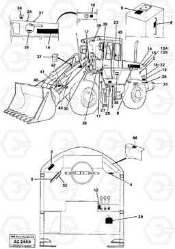 65973 Sign plates and decals L70 L70 S/N 7401- / 60501- USA, Volvo Construction Equipment