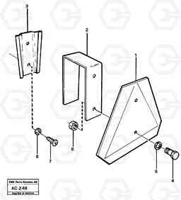 74671 Slow moving vehicle sign L70 L70 S/N 7401- / 60501- USA, Volvo Construction Equipment