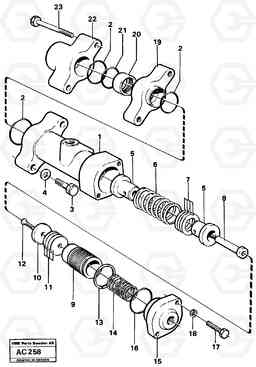 12646 Float position valve L70 L70 S/N 7401- / 60501- USA, Volvo Construction Equipment