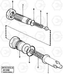 12648 Pressure limiting valve L70 L70 S/N 7401- / 60501- USA, Volvo Construction Equipment