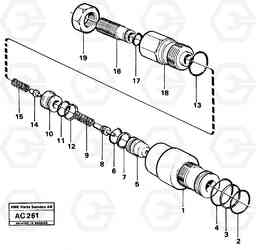 12649 Overflow valve L70 L70 S/N 7401- / 60501- USA, Volvo Construction Equipment