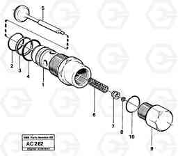 12650 Check valve L70 L70 S/N 7401- / 60501- USA, Volvo Construction Equipment