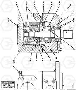 66965 Hydraulic pump L70 L70 S/N 7401- / 60501- USA, Volvo Construction Equipment