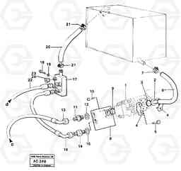 55943 Servo system: pump-tank L70 L70 S/N 7401- / 60501- USA, Volvo Construction Equipment