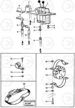 12651 Servo system: servo valve-hydr. valve L70 L70 S/N 7401- / 60501- USA, Volvo Construction Equipment