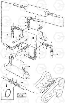 18043 Automatic hose coupling (ahc) L70 L70 S/N 7401- / 60501- USA, Volvo Construction Equipment