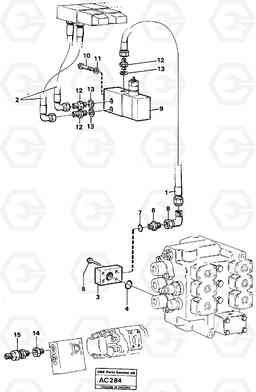 37277 Boom lowering system L70 L70 S/N 7401- / 60501- USA, Volvo Construction Equipment