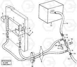 12660 Hydraulic oil cooler L70 L70 S/N 7401- / 60501- USA, Volvo Construction Equipment