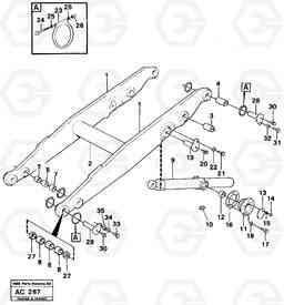 41203 Lifting unit L70 L70 S/N 7401- / 60501- USA, Volvo Construction Equipment