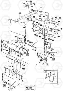 41205 Links with fitting parts L70 L70 S/N 7401- / 60501- USA, Volvo Construction Equipment