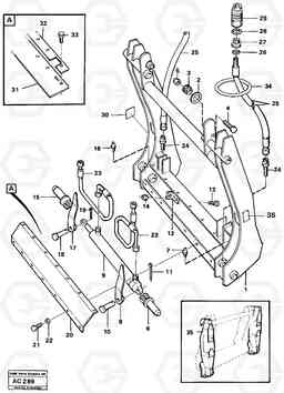 5101 Hydraulic attachment bracket L70 L70 S/N 7401- / 60501- USA, Volvo Construction Equipment