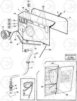 52640 Instrument plate 2-path cables L70 L70 S/N 7401- / 60501- USA, Volvo Construction Equipment