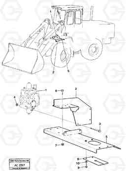 41202 Control valve with fitting parts. L70 L70 S/N 7401- / 60501- USA, Volvo Construction Equipment