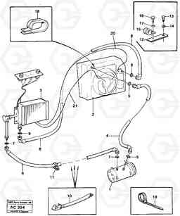 21392 Air conditioning L70 L70 S/N 7401- / 60501- USA, Volvo Construction Equipment