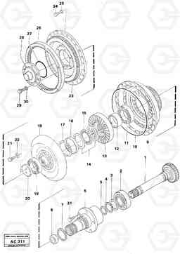 12006 Torque converter L70 L70 S/N 7401- / 60501- USA, Volvo Construction Equipment