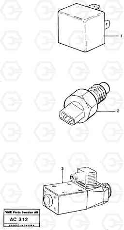 21378 Relays, sensors and solenoid valves. Referens list L70 L70 S/N 7401- / 60501- USA, Volvo Construction Equipment