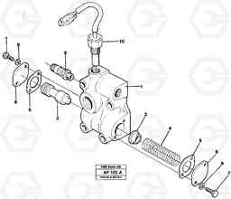 96266 Lubricating oil valve L150/L150C VOLVO BM VOLVO BM L150/L150C SER NO - 2767/- 60708, Volvo Construction Equipment