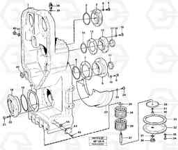 11264 Transfer case, housing and covers L150/L150C VOLVO BM VOLVO BM L150/L150C SER NO - 2767/- 60708, Volvo Construction Equipment