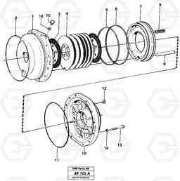 52974 Parking brake L150/L150C VOLVO BM VOLVO BM L150/L150C SER NO - 2767/- 60708, Volvo Construction Equipment