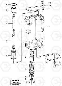 5829 Pressure limiting valve L150/L150C VOLVO BM VOLVO BM L150/L150C SER NO - 2767/- 60708, Volvo Construction Equipment