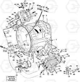 98459 Converter housing with fitting parts L150/L150C VOLVO BM VOLVO BM L150/L150C SER NO - 2767/- 60708, Volvo Construction Equipment