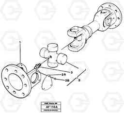 11268 Propeller shaft L150/L150C VOLVO BM VOLVO BM L150/L150C SER NO - 2767/- 60708, Volvo Construction Equipment