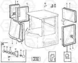 3547 Glass panes L150/L150C VOLVO BM VOLVO BM L150/L150C SER NO - 2767/- 60708, Volvo Construction Equipment