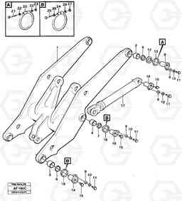 41209 Lifting unit. L150/L150C VOLVO BM VOLVO BM L150/L150C SER NO - 2767/- 60708, Volvo Construction Equipment