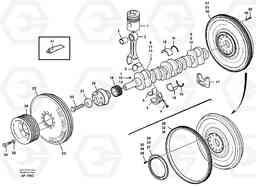 5446 Crankshaft and related parts L150/L150C VOLVO BM VOLVO BM L150/L150C SER NO - 2767/- 60708, Volvo Construction Equipment
