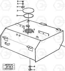 5457 Fuel tank L150/L150C VOLVO BM VOLVO BM L150/L150C SER NO - 2767/- 60708, Volvo Construction Equipment