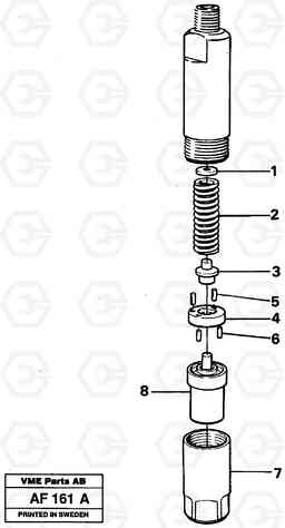 63341 Injector L150/L150C VOLVO BM VOLVO BM L150/L150C SER NO - 2767/- 60708, Volvo Construction Equipment