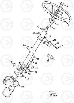 34741 Steering column with fitting parts L150/L150C VOLVO BM VOLVO BM L150/L150C SER NO - 2767/- 60708, Volvo Construction Equipment