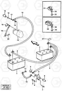 50863 Battery with assembling details L150/L150C VOLVO BM VOLVO BM L150/L150C SER NO - 2767/- 60708, Volvo Construction Equipment