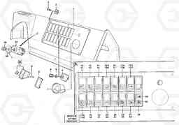 62106 Switch panel L150/L150C VOLVO BM VOLVO BM L150/L150C SER NO - 2767/- 60708, Volvo Construction Equipment