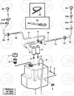 45566 Windscreen washer. L150/L150C VOLVO BM VOLVO BM L150/L150C SER NO - 2767/- 60708, Volvo Construction Equipment