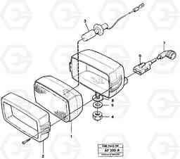 15031 Work lights, front. L150/L150C VOLVO BM VOLVO BM L150/L150C SER NO - 2767/- 60708, Volvo Construction Equipment
