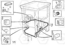 45821 Cable harnesses, cab L150/L150C VOLVO BM VOLVO BM L150/L150C SER NO - 2767/- 60708, Volvo Construction Equipment