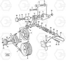 25056 Belt transmission L150/L150C VOLVO BM VOLVO BM L150/L150C SER NO - 2767/- 60708, Volvo Construction Equipment