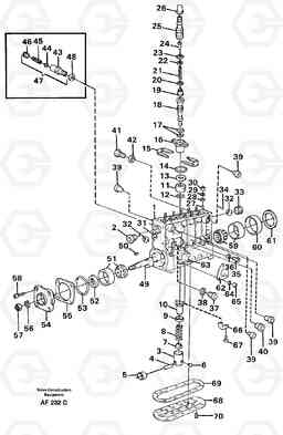 91182 Injection pump. L150/L150C VOLVO BM VOLVO BM L150/L150C SER NO - 2767/- 60708, Volvo Construction Equipment