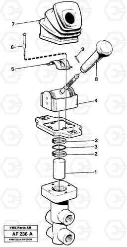 40175 Parking brake valve L150/L150C VOLVO BM VOLVO BM L150/L150C SER NO - 2767/- 60708, Volvo Construction Equipment