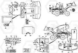 66627 Sign plates and decals. L150/L150C VOLVO BM VOLVO BM L150/L150C SER NO - 2767/- 60708, Volvo Construction Equipment