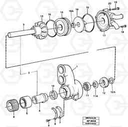 32327 Water pump. L150/L150C VOLVO BM VOLVO BM L150/L150C SER NO - 2767/- 60708, Volvo Construction Equipment